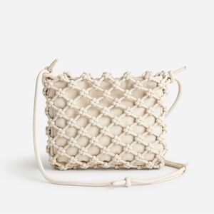 Madewell The Knotted Leather Crossbody Bag Ecru Multi